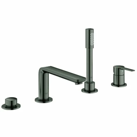GROHE 4-Loch-EH-Wannenkombination Lineare 19577_1 Hard Graphite Gebürstet, 19577AL1 3 GROHE 4-Loch-EH-Wannenkombination Lineare 19577_1 Hard Graphite Gebürstet, 19577AL1