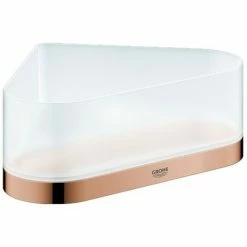 GROHE Eck-Duschablage Selection 41038 Mit Halterung Glas/warm Sunset, 41038DA0