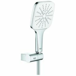 GROHE Wandhalterset RSH 130 SmartActive Cube 26588 9,5l Verstb. Moon White/chrom, 26588LS0