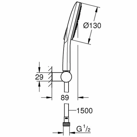 GROHE Wandhalterset RSH 130 SmartActive 26580 9,5l Wandhalter verstellbar chrom, 26580000 GROHE Wandhalterset RSH 130 SmartActive 26580 9,5l Wandhalter Verstellbar Chrom, 26580000 -GROHE Geschäft 26332163 2