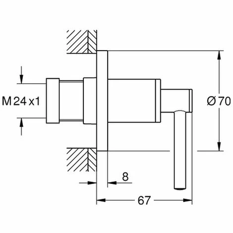 Grohe UP-Ventil-Oberbau Atrio 19088 Hebelgriff warm sunset, 19088DA3 Grohe UP-Ventil-Oberbau Atrio 19088 Hebelgriff Warm Sunset, 19088DA3 -GROHE Geschäft 26555079 2