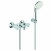 Grohe 2-Griff-Wannenarmatur Costa 25460 Mit Tempesta Wandhalterset Chrom -GROHE Geschäft 26555335 1