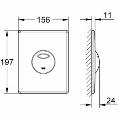 Grohe WC Betätigung Skate 38862 Für AV1 2 Mengen Ohne Start/Stopp Bet. Edelstahl 38862SD0 -GROHE Geschäft 26555546 2