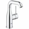 Grohe Einhandmischer Waschtischarmatur Batterie Essence 23463 M-Size U-Auslauf Glatter Körper Chrom, 23463001 -GROHE Geschäft 26555787 1