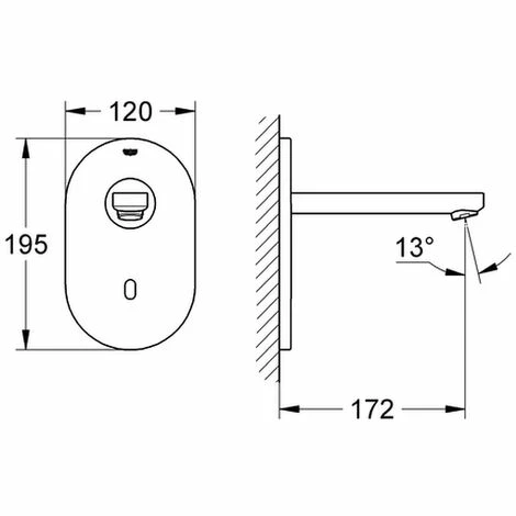 Grohe IR-Elektronik für Waschtisch EuroEco CE 36273 fms ohne Mischung 230V chrom 36273000 Grohe IR-Elektronik Für Waschtisch EuroEco CE 36273 Fms Ohne Mischung 230V Chrom 36273000 -GROHE Geschäft 26560289 2