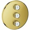 GROHE 3-fach Unterputzventil Grohtherm SmartControl 29122, Fertigmontageset Für Rapido SmartBox, Wandrosette Rund, Cool Sunrise 2 GROHE 3-fach Unterputzventil Grohtherm SmartControl 29122, Fertigmontageset Für Rapido SmartBox, Wandrosette Rund, Cool Sunrise -GROHE Geschäft 26563119 1