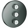 Grohe 3-fach UP-Ventil Grohtherm Smart Control 29122 FMS Rund Hard Graphite, 29122A00 1 Grohe 3-fach UP-Ventil Grohtherm Smart Control 29122 FMS Rund Hard Graphite, 29122A00 -GROHE Geschäft 26565789 1