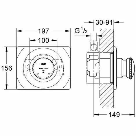 Grohe Duscharmatur Contromix Surf 36121 Fertigmontageset mit Mischung DN15 x 121000 Grohe Duscharmatur Contromix Surf 36121 Fertigmontageset Mit Mischung DN15 X 121000 -GROHE Geschäft 26566098 2