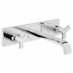 Grohe Grohe Waschbeckenarmatur 3 Loch Allure 20192 Fms Wandmontage Ausladung 220mm Chrom