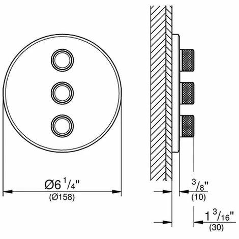 Grohe 3-fach UP-Ventil Grohtherm Smart Control 29122 FMS rund warm sunset geb., 29122DL0 Grohe 3-fach UP-Ventil Grohtherm Smart Control 29122 FMS Rund Warm Sunset Geb., 29122DL0 -GROHE Geschäft 26566919 2