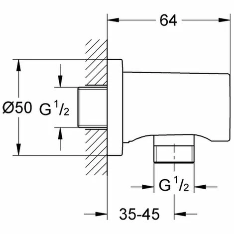 Grohe Wandanschlussbogen Rainshower 27057 runde Rosette moon White, 27057LS0 Grohe Wandanschlussbogen Rainshower 27057 Runde Rosette Moon White, 27057LS0 -GROHE Geschäft 26567203 2