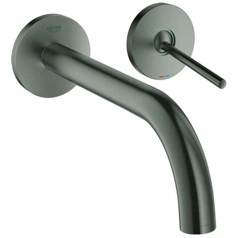 Grohe 2 Loch Waschtisch Wandarmatur Atrio 19918Ausladung 221mm Hard Graphite Gebürstet, 19918AL3 3 Grohe 2 Loch Waschtisch Wandarmatur Atrio 19918Ausladung 221mm Hard Graphite Gebürstet, 19918AL3