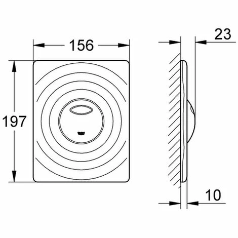 Grohe WC Betätigung Surf 38861 für AV1 2 Mengen ohne Start/Stopp Bet. chrom 38861000 Grohe WC Betätigung Surf 38861 Für AV1 2 Mengen Ohne Start/Stopp Bet. Chrom 38861000 -GROHE Geschäft 26569360 2