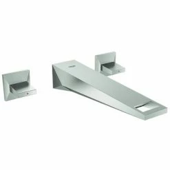 Grohe 3-L- Waschtisch Wandbatterie Allure Brilliant 20348 FMS Ausladung 210mm Supersteel, 20348DC0