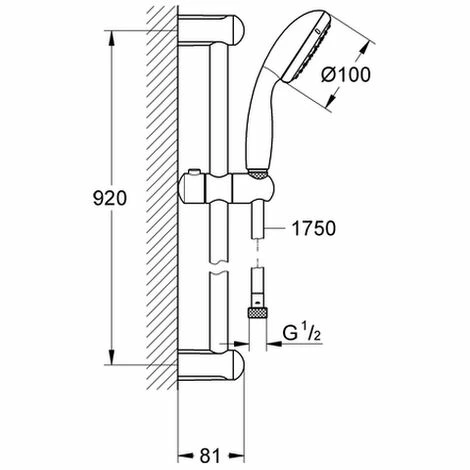 Grohe Brausestangenset Tempesta 100 2785 x 1 Strahlart 900mm chrom Grohe Brausestangenset Tempesta 100 2785 X 1 Strahlart 900mm Chrom -GROHE Geschäft 27194614 2
