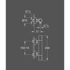 GROHE Precision Joy | Thermostat-Brausebatterie Mit EcoJoy Wasserspar-Technologie | Chrom | 34333000 -GROHE Geschäft 27632884 3