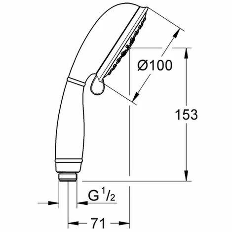 Grohe Handbrause Tempesta Rustic 100 27608 4 Strahlarten 9,5 x 1 Grohe Handbrause Tempesta Rustic 100 27608 4 Strahlarten 9,5 X 1 -GROHE Geschäft 28104069 2