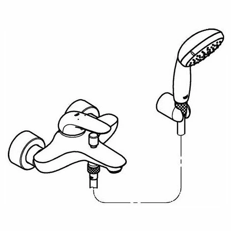 Grohe Einhand-Wannenbatterie EUROSTYLE DN 15, geschlossener Metall-Hebelgriff chrom 2372930A Grohe Einhand-Wannenbatterie EUROSTYLE DN 15, Geschlossener Metall-Hebelgriff Chrom 2372930A -GROHE Geschäft 28799756 2