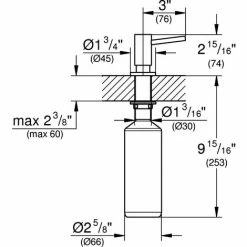 Grohe Spülmittelspender COSMOPOLITAN Für Flüssigseifen Cool Sunrise Gebürstet 40535GN0 -GROHE Geschäft 28801722 4
