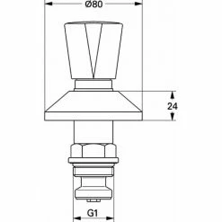 Grohe Oberteil Markierung Blau/rot Für UP-Ventile DN 15 Chrom 11513000 -GROHE Geschäft 28801897 3