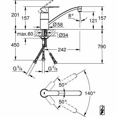 Grohe Einhand-Spültischbatterie EUROSTYLE COSMOPOLITAN DN 15 Mousseur chrom 33977002 Grohe Einhand-Spültischbatterie EUROSTYLE COSMOPOLITAN DN 15 Mousseur Chrom 33977002 -GROHE Geschäft 28806036 3