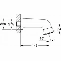 Grohe Sportkopfbrause PLUS 60 RELEXA Ausladung 148 Mm, 1 Strahlart Chrom 28948000 -GROHE Geschäft 28808036 3