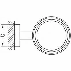 GROHE Essentials Cube Halter, Chrom - 40508000 -GROHE Geschäft 29645546 3
