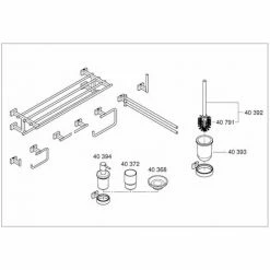 GROHE Essentials Cube Halter, Chrom - 40508000 -GROHE Geschäft 29645546 5