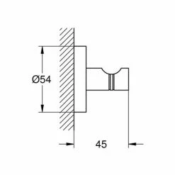 GROHE Bademantelhaken ESSENTIALS Cool Sunrise Gebürstet Cool Sunrise Gebürstet -GROHE Geschäft 31416162 4