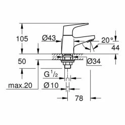 GROHE Standventil BAUFLOW DN 15 Chrom Chrom -GROHE Geschäft 32877778 4