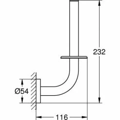 Grohe Reservepapierhalter ESSENTIALS Warm Sunset Gebürstet 40385DL1 -GROHE Geschäft 33383082 4