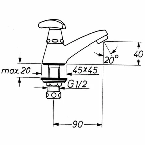 GROHE Eckventil 22037 1/2x3/8'' Rosette Metallgriff Supersteel, 22037DC0 4 GROHE Eckventil 22037 1/2x3/8'' Rosette Metallgriff Supersteel, 22037DC0 – Bild 2