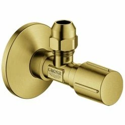 GROHE Eckventil 22037 1/2x3/8'' Rosette Metallgriff Cool Sunrise Gebürstet, 22037GN0