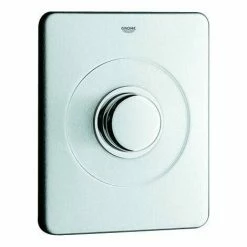 Grohe Deckplatte 43193 Edelstahl Mit Druckknopfbetätigung