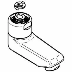 Grohe EICHELBERG Gussauslauf 440451 77mm Für WT-Wandarmaturen Chrom