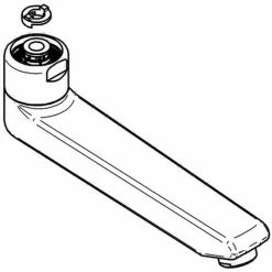 Grohe EICHELBERG Gussauslauf 440453 177mm Für WT-Wandarmaturen Chrom