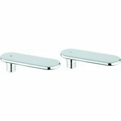 Grohe Griffpaar VERIS 48305 Markierung Blau/rot Chrom