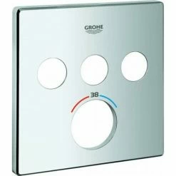 Grohe Rosette 49042 Für SmartControl UP-THM Eckig Mit 3 ASV Chrom