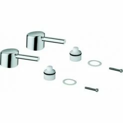 Grohe Griffpaar CONCETTO 48310 Markierung Blau/rot Chrom