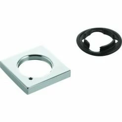 Grohe Rosette 48421 Eckig Für Waschtischbatterien Ohne Zugstange Chrom