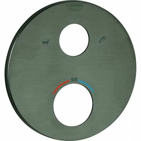 Grohe Rosette 49075 rund für THM-FMS hard graphite gebürstet Grohe Rosette 49075 Rund Für THM-FMS Hard Graphite Gebürstet -GROHE Geschäft 36276886 1