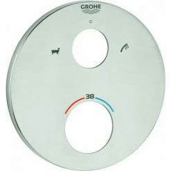 Grohe Rosette 49075 Rund Für THM-Fertigmontagesets Supersteel