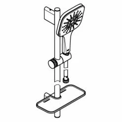 GROHE Brausest.-set RSH 130 SmartActive Cube 26587 900mm Ablage 9,5l Chrom 26587000 -GROHE Geschäft 36401877 3