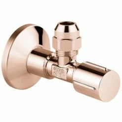 GROHE Eckventil 22039 1/2x3/8'' Rosette Metallgriff Selbstdichtend Warm Sunset, 22039DA0