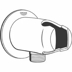 GROHE Wandanschlussbogen MOVARIO DN15 Br-hal Chr 28406000 -GROHE Geschäft 38294705 3