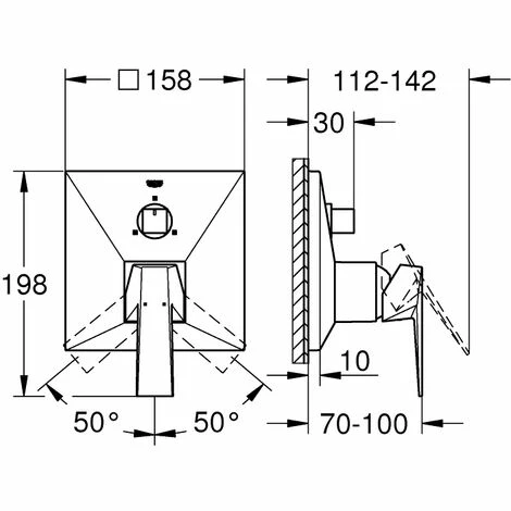 Grohe Allure Brilliant Einhandbatterie mit 3-Wege Umstellung, Farbe: Chrom - 24099000 Grohe Allure Brilliant Einhandbatterie Mit 3-Wege Umstellung, Farbe: Chrom - 24099000 -GROHE Geschäft 43225197 2