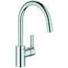 Grohe Eurostyle C EH-SPT-Batterie H. Ausl. Azb. Mousseur Zero Chrom 31126004