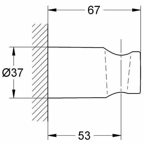 Grohe Rainshower Handbrausehalter chrom 27056000 Grohe Rainshower Handbrausehalter Chrom 27056000 -GROHE Geschäft 44149432 4