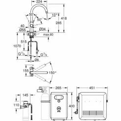 Grohe Blue Professional C-Auslauf Starterkit Set 31323002 Bluetooth/WIFI Chrom -GROHE Geschäft 44149519 5