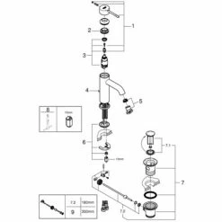 Grohe Essence Einhand-Waschtischbatterie 1/2" S-Size Chrom 24171001 -GROHE Geschäft 44150391 2